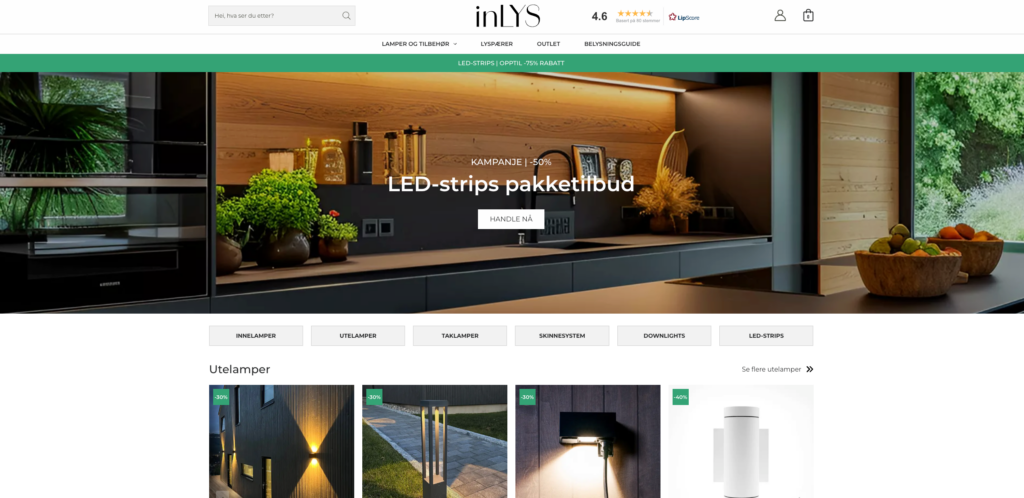 Inlys webpage