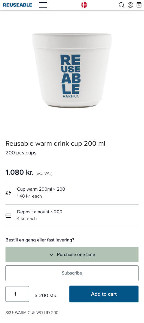 Reuseable To-Go cups mobilepage