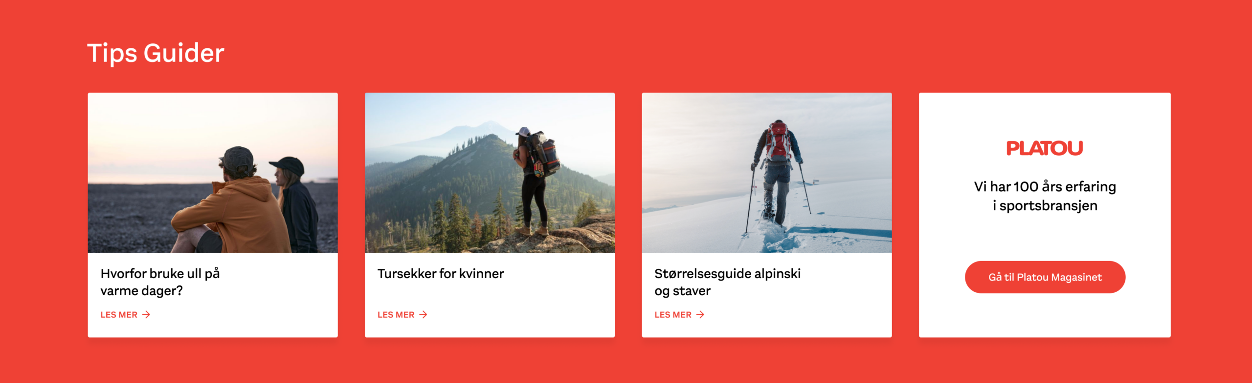 Guides and tips in the Platou Sport online store